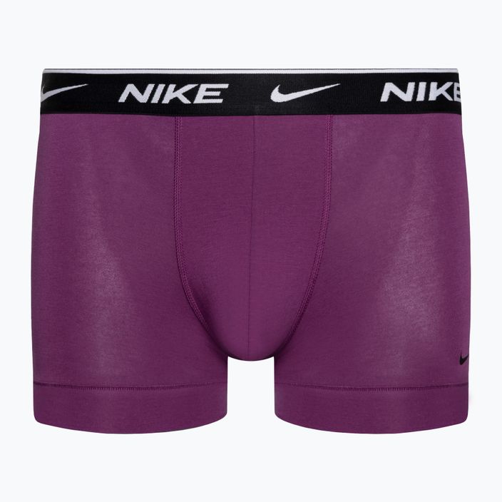 Herren Nike Everyday Cotton Stretch Trunk Boxershorts 3 Paar grün/violett/blau 2