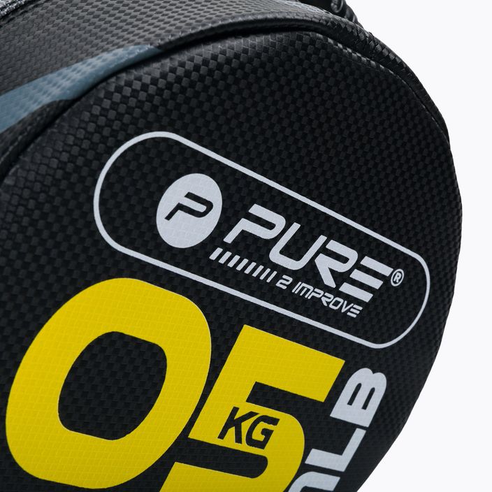 Pure2Improve Power Bag 5kg Trainingsbeutel schwarz und gelb P2I201710 3