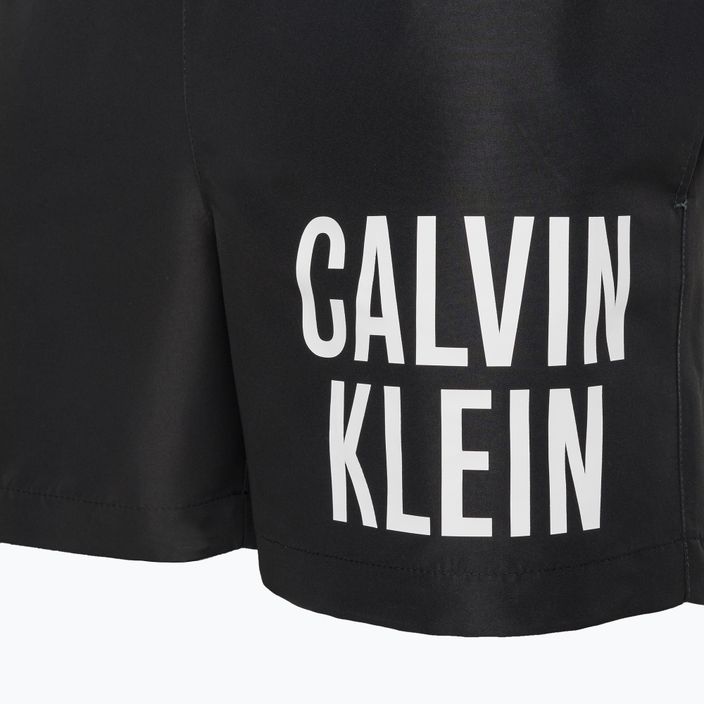 Calvin Klein Medium Herren Badeshorts mit Kordelzug schwarz 3