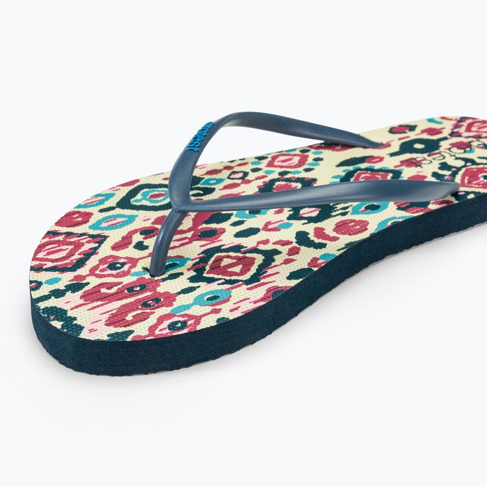 Frauen Protest Prtflorine Leinwandoffwhite Flip Flops 7