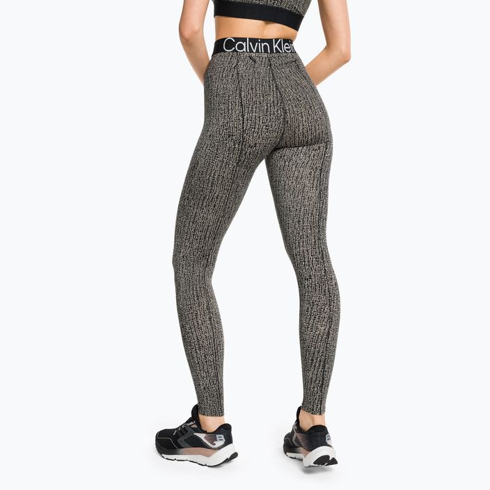 Damen Trainingsleggings Calvin Klein 7/8 8VR schockierender Druck 3