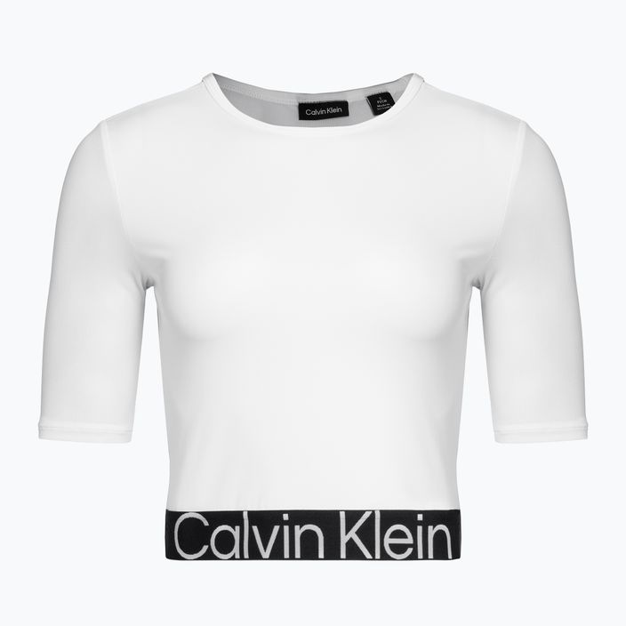 Damen Calvin Klein Knit helles weißes T-shirt 5