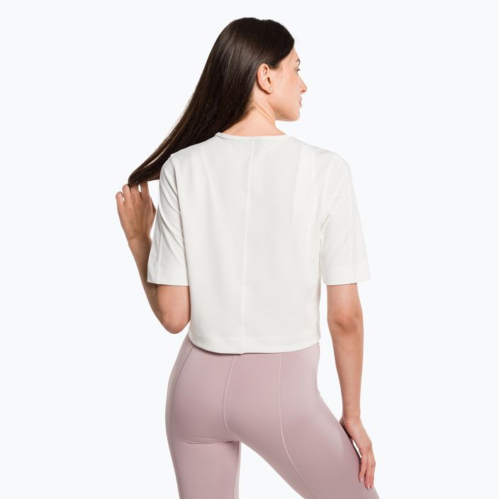 Damen Calvin Klein Strick-T-Shirt aus weißem Wildleder 3
