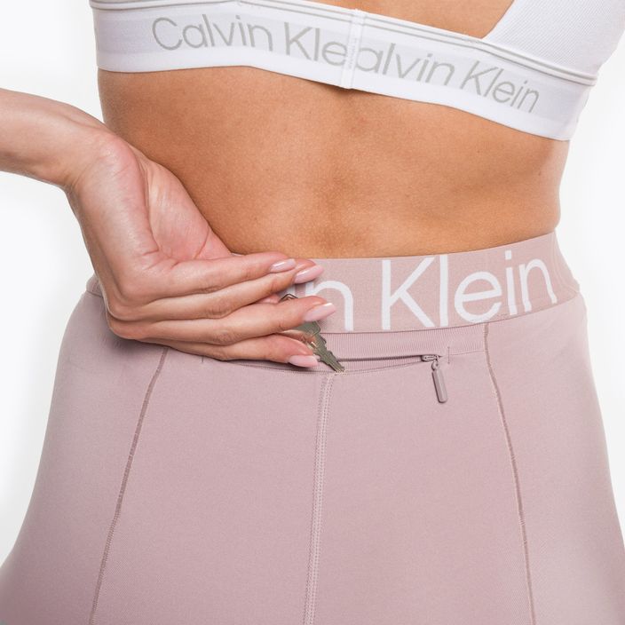 Damen Trainingsleggings Calvin Klein 7/8 8HR grau rosa 4