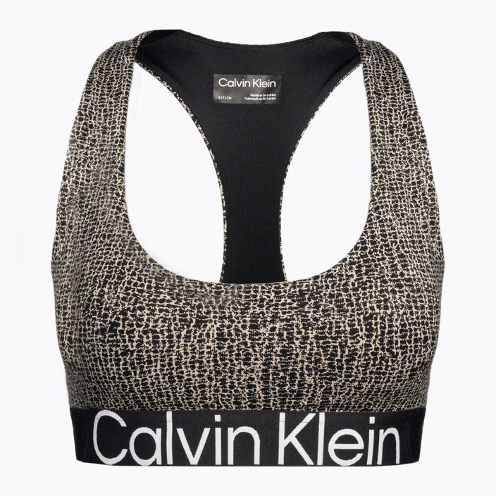 Calvin Klein Medium Support 8VR schockierender Druck Fitness-BH 5