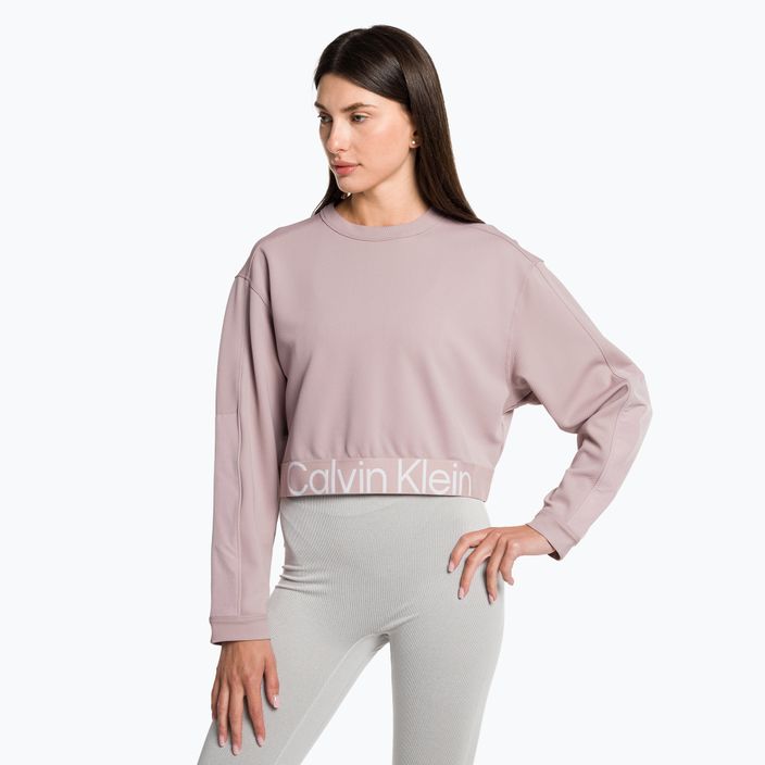 Damen Calvin Klein Pullover Sweatshirt grau rosa
