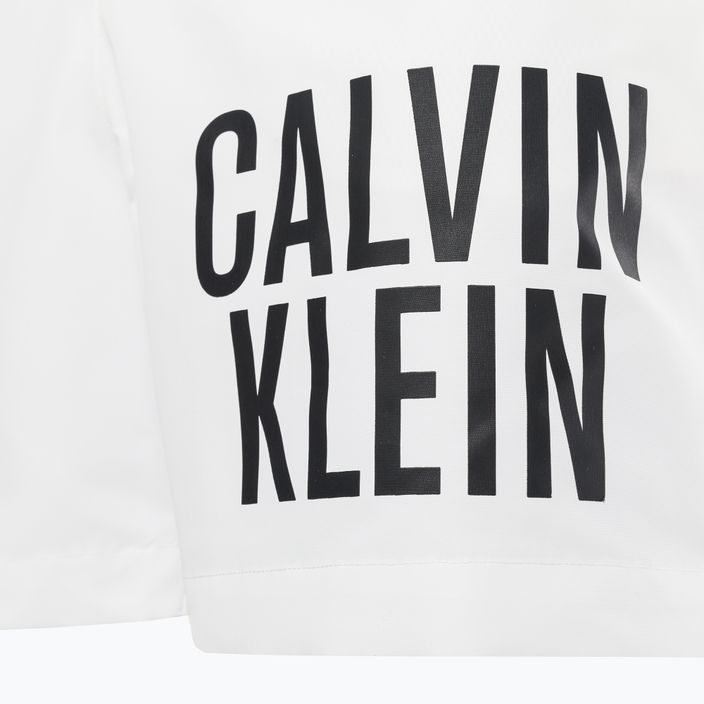 Calvin Klein Medium Herren Badeshorts mit Kordelzug weiß 4