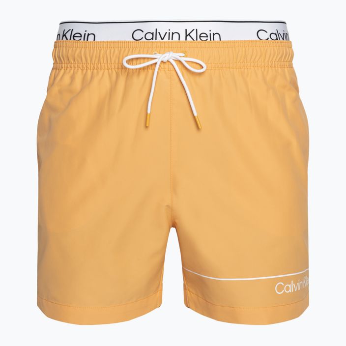 Calvin Klein Medium Double WB buff orange Badeshorts für Männer