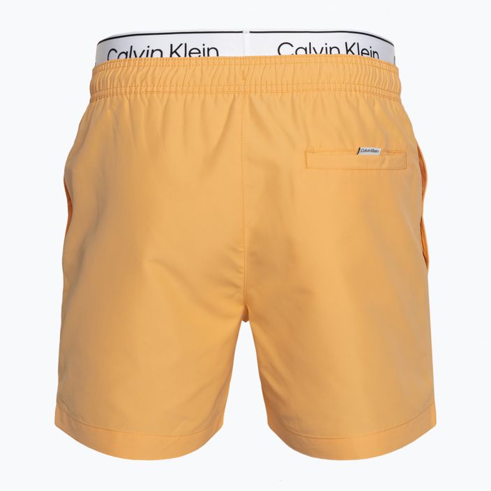 Calvin Klein Medium Double WB buff orange Badeshorts für Männer 2