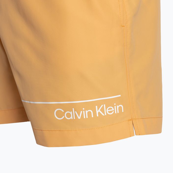 Calvin Klein Medium Double WB buff orange Badeshorts für Männer 4