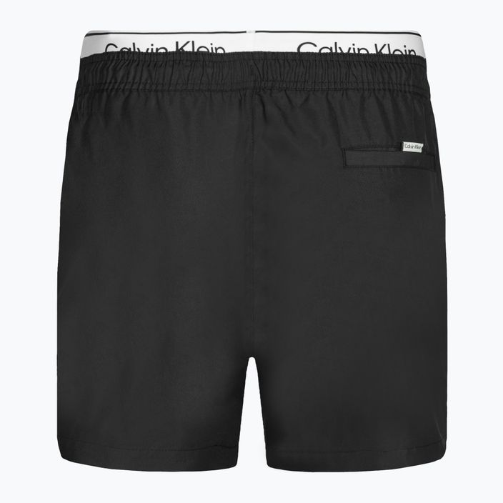 Herren Calvin Klein Medium Double schwarz Badeshorts 2