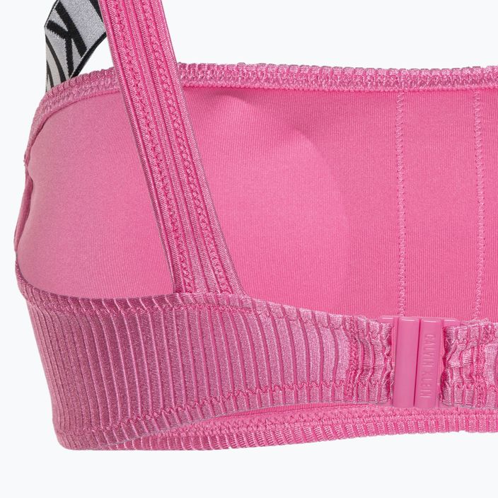 Calvin Klein Badeanzug Oberteil One Shoulder Bralette-RP bold pink 4