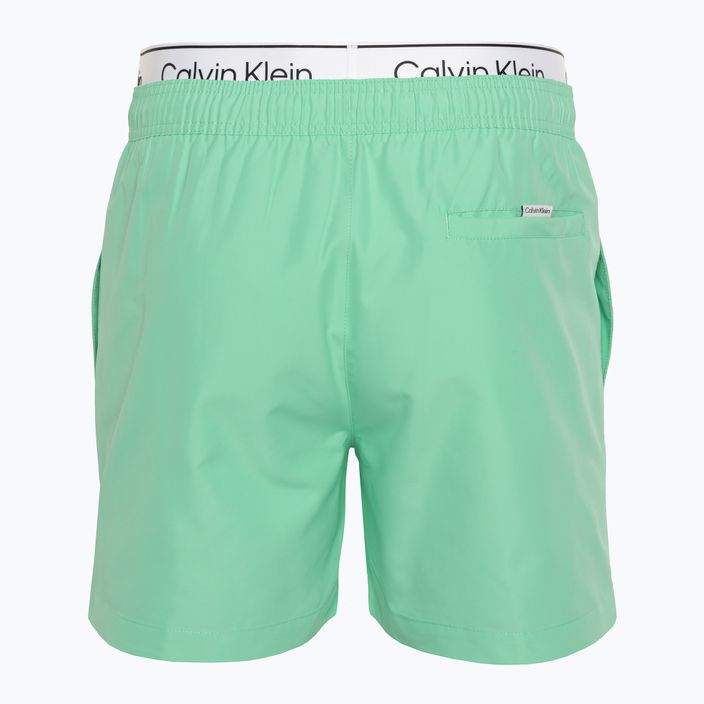 Herren Calvin Klein Medium Double WB cabbage Badeshorts 2