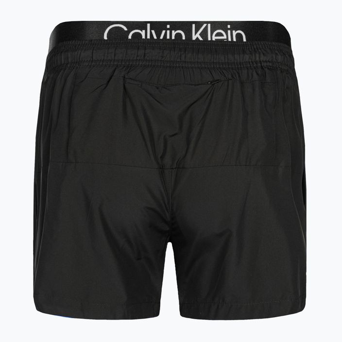 Herren Calvin Klein Short Double Waistband Badeshorts schwarz 2