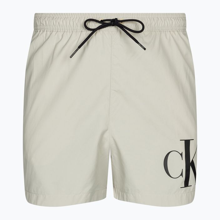 Herren Calvin Klein Short Drawstring Silberfutter Badeshorts