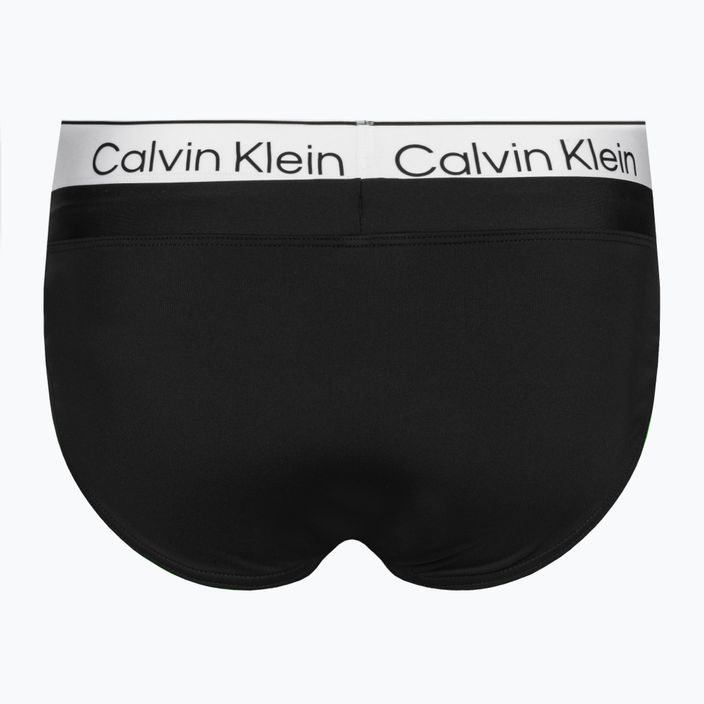 Herren Calvin Klein Brief Double WB Badeslip schwarz 2