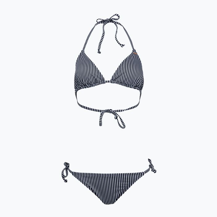Zweiteiliger Damen-Badeanzug O'Neill Capri Bondey Bikini schwarz einfach gestreift