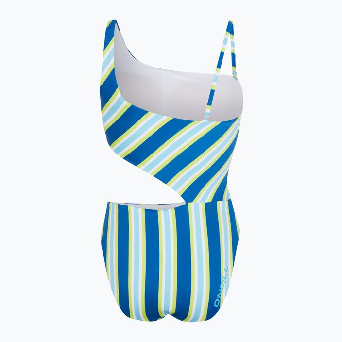 Einteiliger Badeanzug für Frauen O'Neill Poppy blau Handtuch Streifen 2