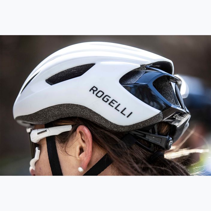 Fahrrad Helm Rogelli Cuora white/black 16