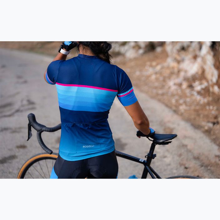 Fahrradtrikot Damen Rogelli Impress II blue/pink/black 9
