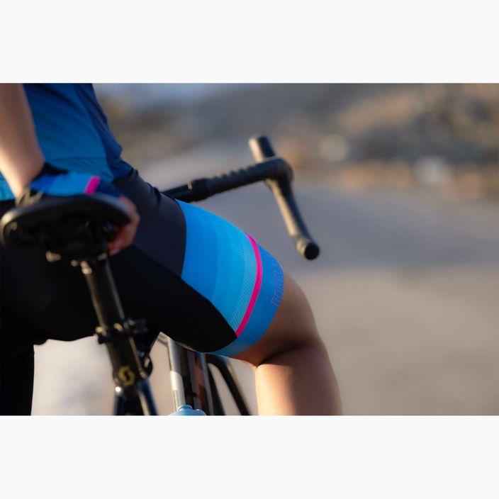 Fahrrad Shorts Damen Rogelli Impress II Bib Short blue/pink/black 7