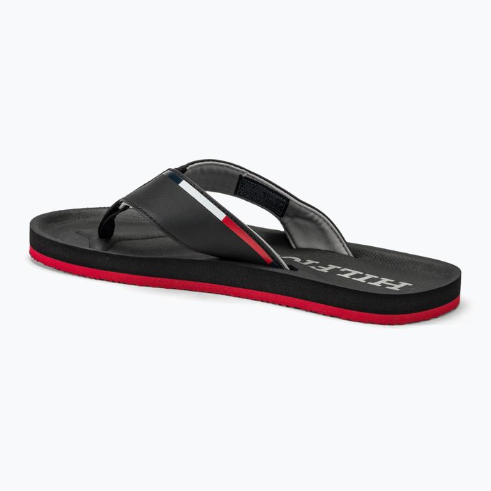 Tommy Hilfiger Herren Comfort Beach Sandale schwarz Flip Flops 3