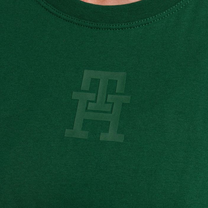 Tommy Hilfiger Damen Trainingsshirt Regular Th Monogram grün 4