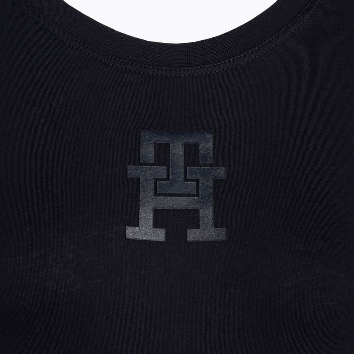 Tommy Hilfiger Damen Trainingsshirt Regular Th Monogram blau 3