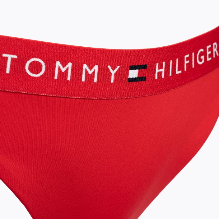 Tommy Hilfiger Side Tie Cheeky Badeanzug unten rot 3