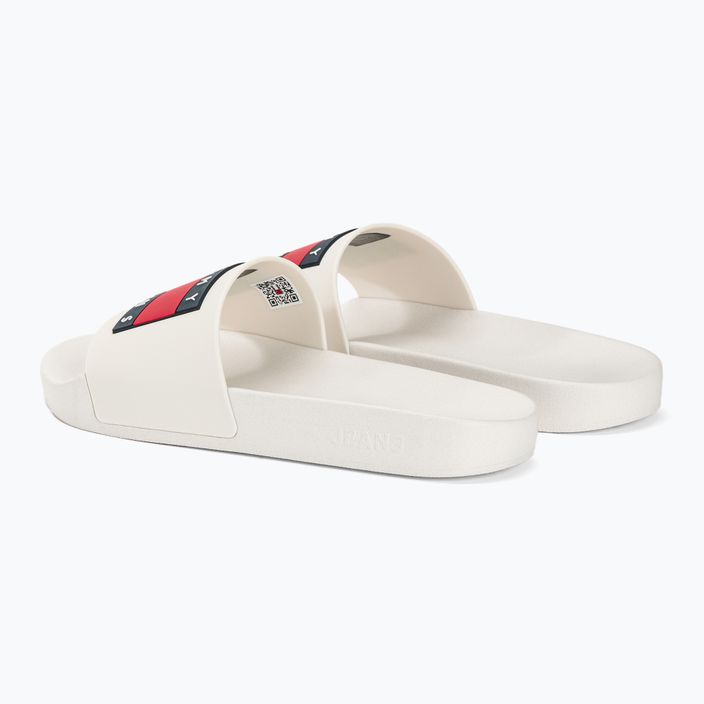 Tommy Jeans Flag Pool Slide Ess ecru Damen-Flip-Flops 3