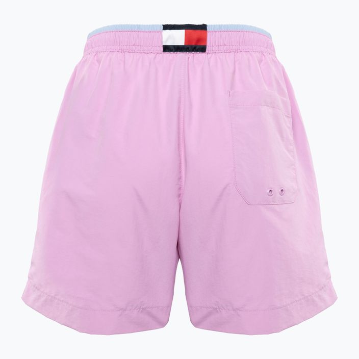 Herren Tommy Hilfiger Medium Drawstring swim shorts sweet pea pink 2
