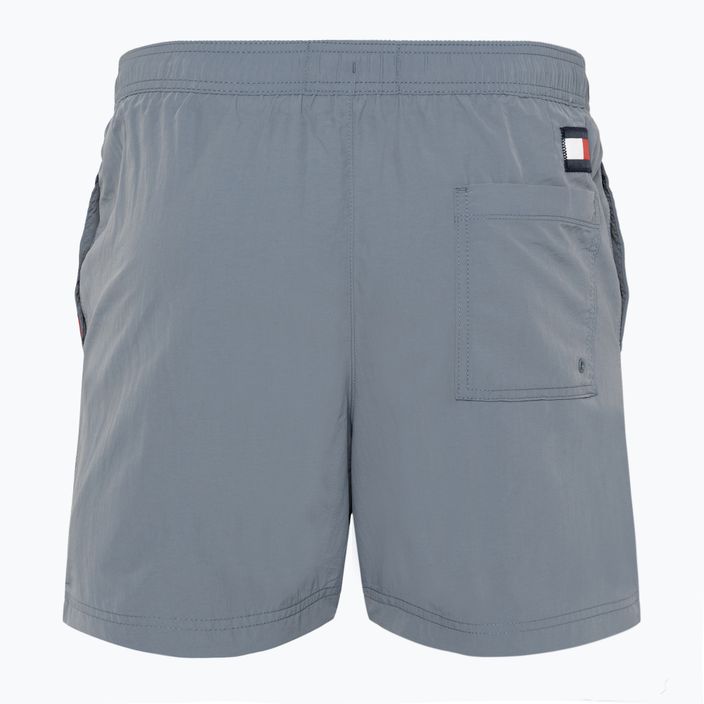 Tommy Hilfiger SF Medium Herren Badeshorts mit Kordelzug blau koralle 2