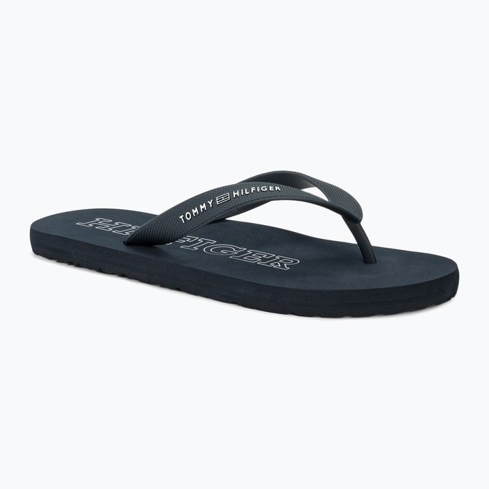 Tommy Hilfiger Herren Gummistrand-Sandale Wüste Himmel Flip Flops