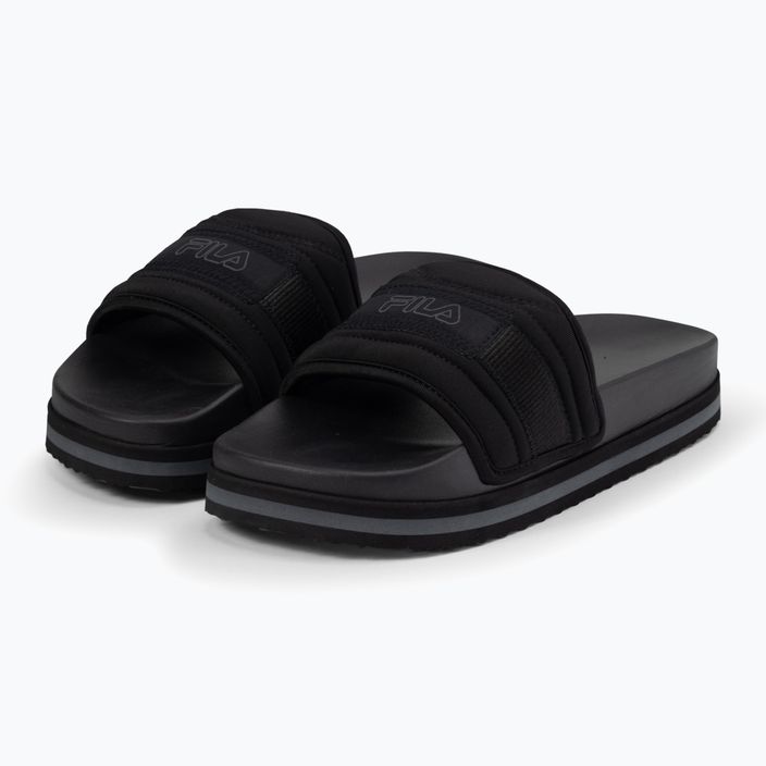 FILA Morro Bay Zeppa Lounge Damen Flip-Flops schwarz/schwarz 8