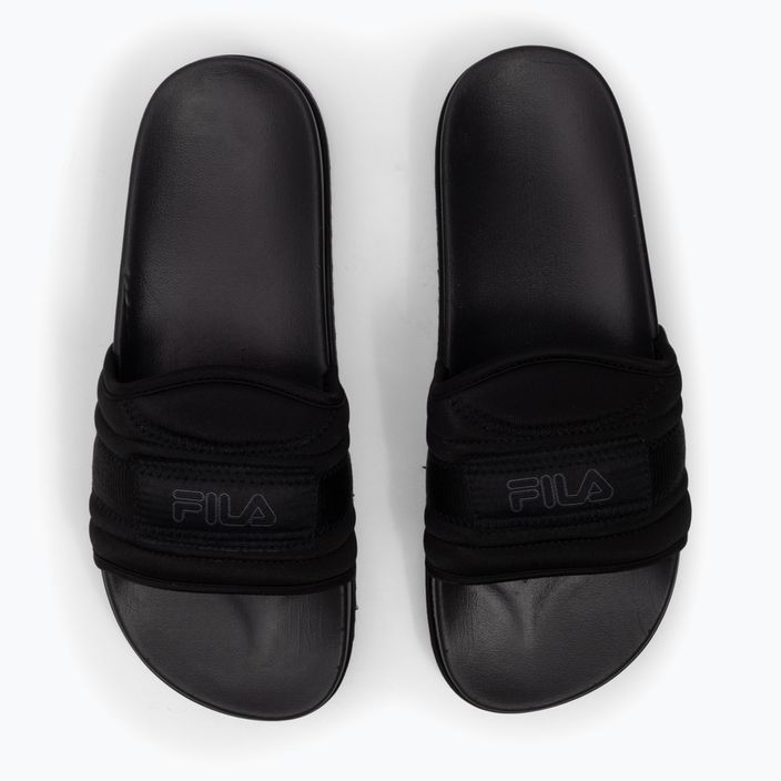 FILA Morro Bay Zeppa Lounge Damen Flip-Flops schwarz/schwarz 12