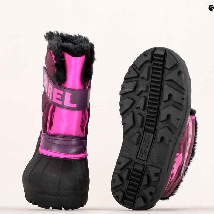 Sorel Snow Commander Kinder-Trekking-Stiefel lila dahlia/groovy pink 14