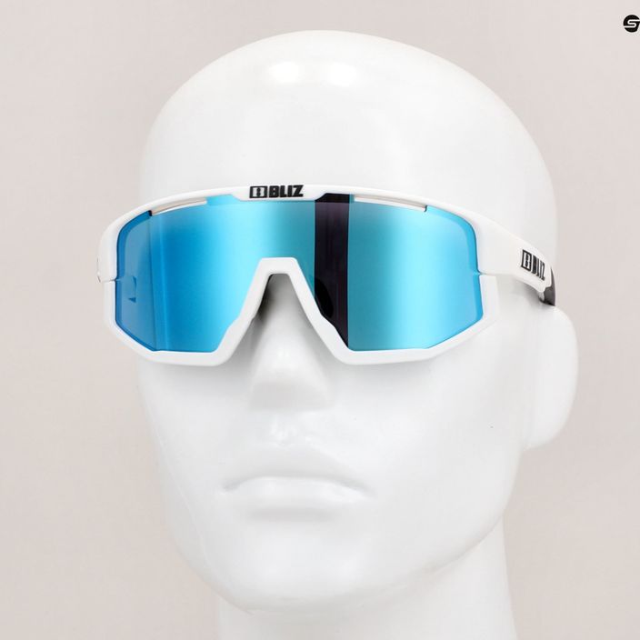 Bliz Vision S3 matt weiß/rauchblau multi Fahrradbrille 9