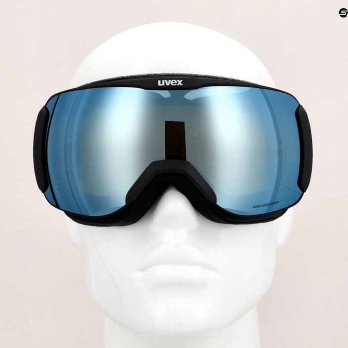 UVEX Downhill 2100 CV Skibrille schwarz matt/verspiegelt weiß/colorvision grün 6
