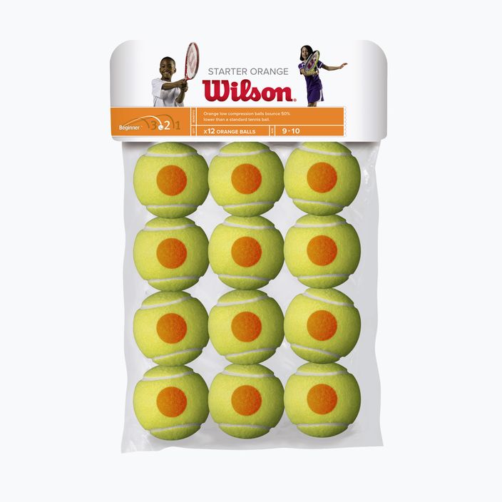 Wilson Starter Orange Tball Tennisbälle 12 Stück gelb WRT137200