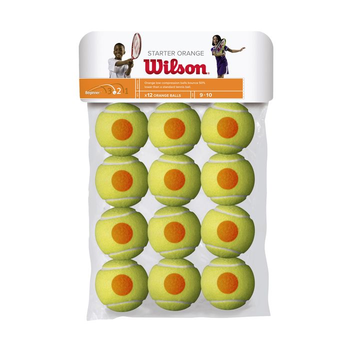 Wilson Starter Orange Tball Tennisbälle 12 Stück gelb WRT137200 2