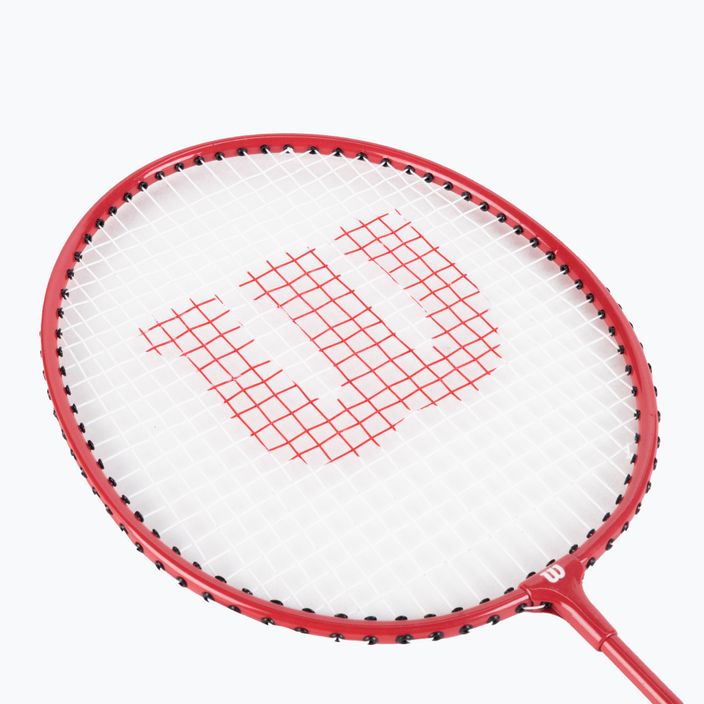 Wilson Tour Satz Badmintonschläger 4 Stück rot WRT844400 4