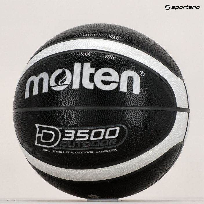 Molten Basketball B6D3500-KS schwarz/silber Größe 6 6