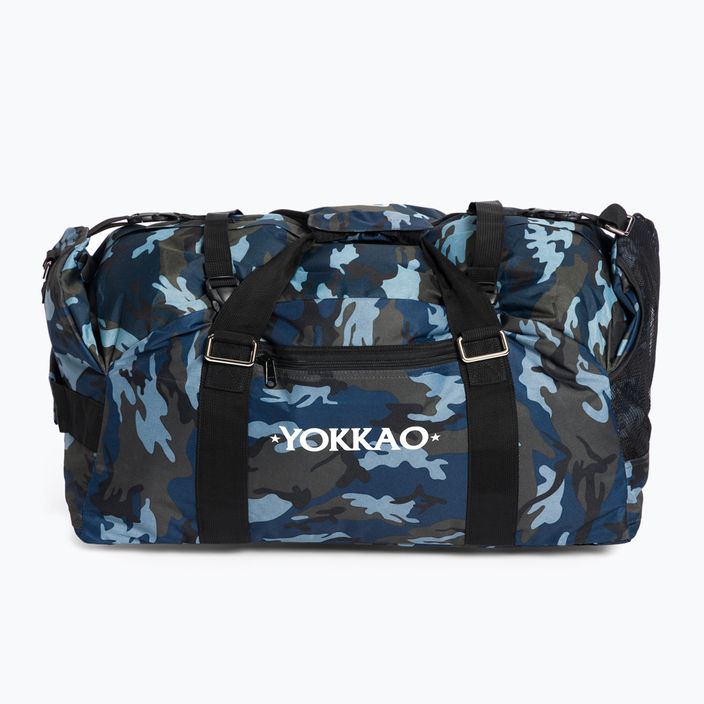 Trainingstasche YOKKAO Convertible Camo Gym Bag blau-schwarz BAG-2-B