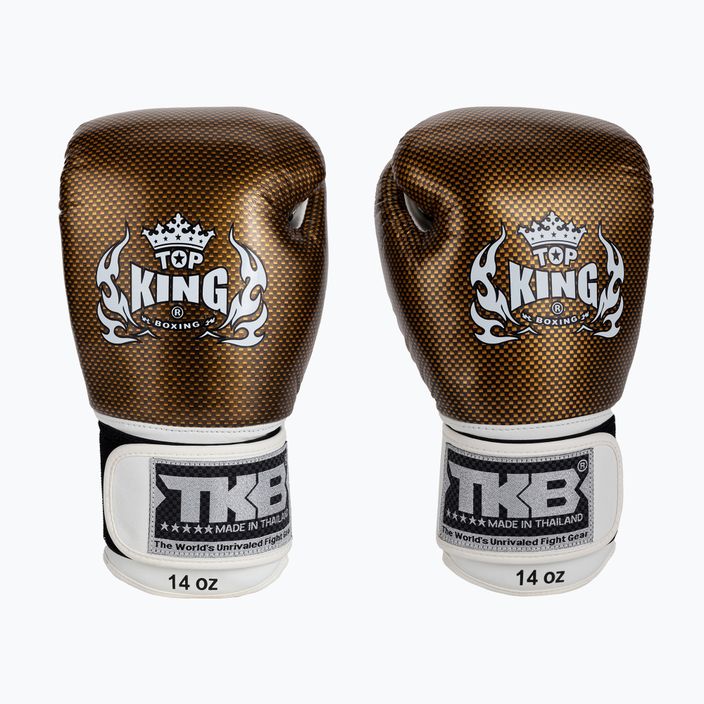 Top King Muay Thai Empower weiße Boxhandschuhe TKBGEM-02A-WH 2
