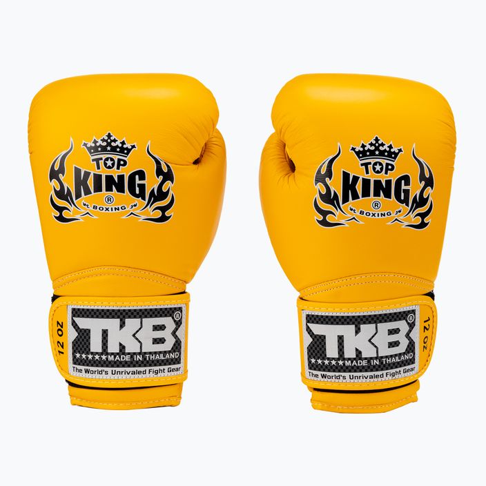 Top King Muay Thai Super Air gelbe Boxhandschuhe TKBGSA-YW