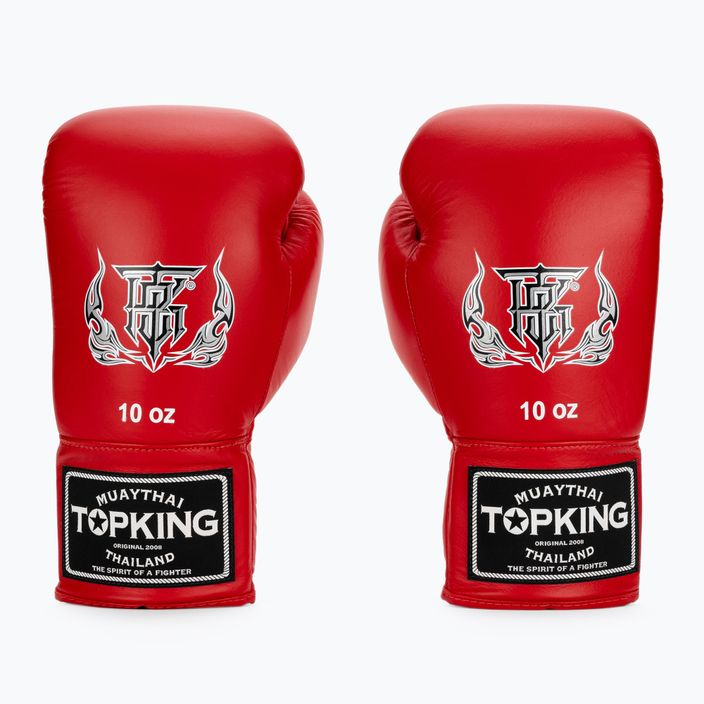 Top King Muay Thai Pro rote Boxhandschuhe