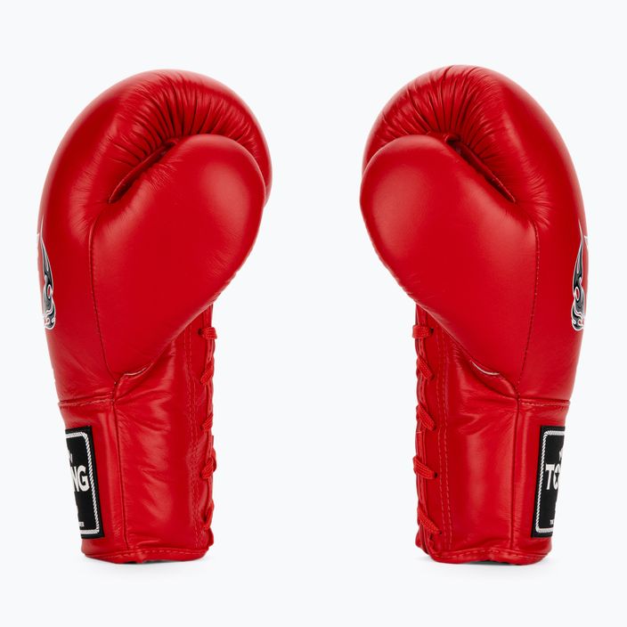 Top King Muay Thai Pro rote Boxhandschuhe 3