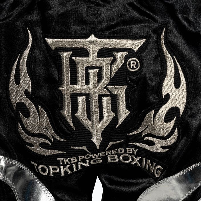 Top King Kickboxing Trainingsshorts schwarz/silber 4