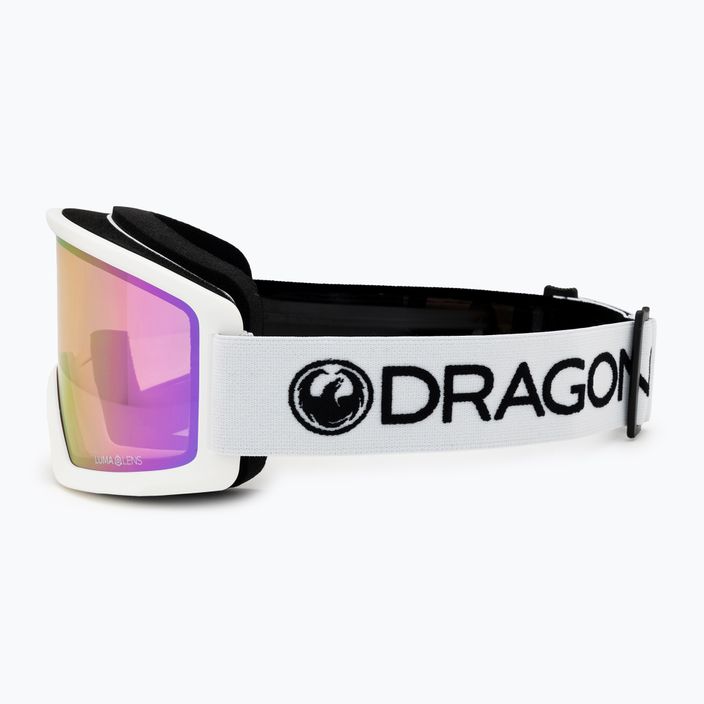 DRAGON L DX3 OTG Skibrille weiß/lumalens pink ion 4