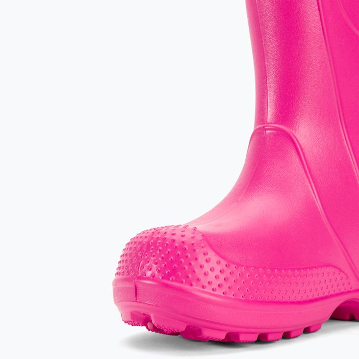 Crocs Handle Rain Boot Kinder candy rosa Gummistiefel 8